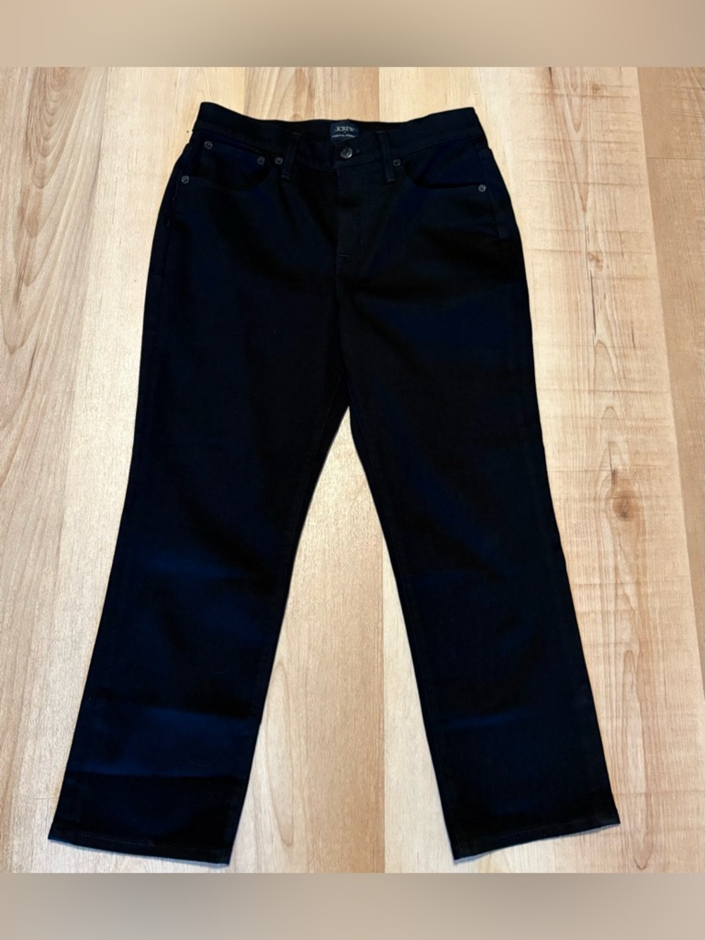 J Crew factory essential straight leg black jeans minimalist contemporary